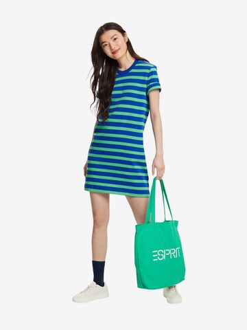 ESPRIT Gebreide jurk in Blauw