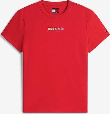 T-shirt 'ESSENTIAL' Tommy Jeans en rouge : devant
