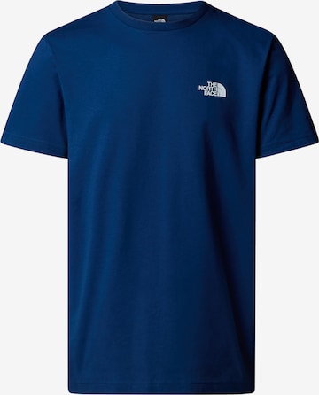 mėlyna THE NORTH FACE Marškinėliai: priekis