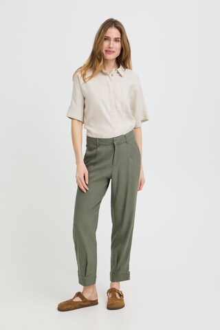 Effilé Pantalon à pince 'LUCA' Pulz en vert