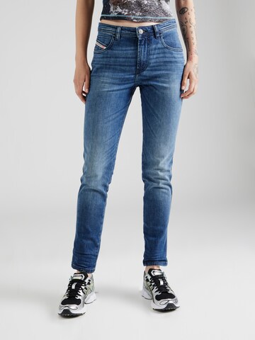 DIESEL Slimfit Jeans '2015 BABHILA' in Blauw: voorkant