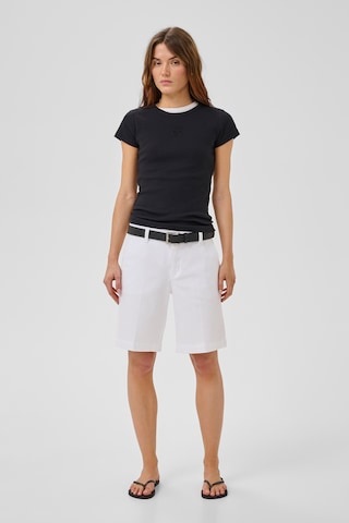 My Essential Wardrobe Loosefit Shorts in Weiß: Vorderseite