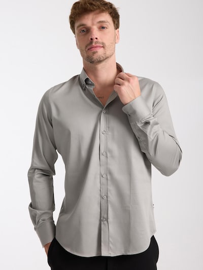 7Camicie Chemise business 'Leonardo' en gris clair, Vue avec produit
