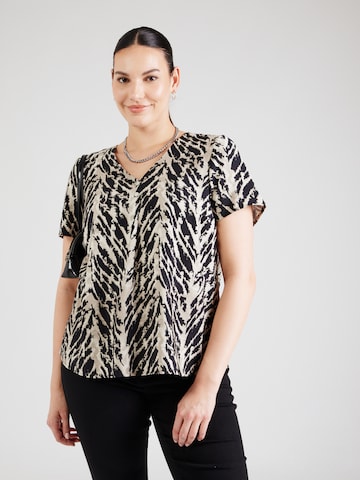 Camicia da donna di Vero Moda Curve in nero: frontale
