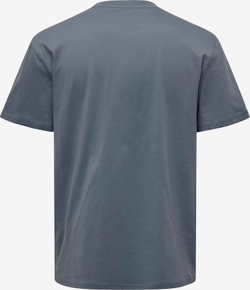 T-Shirt 'MAX' Only & Sons en bleu