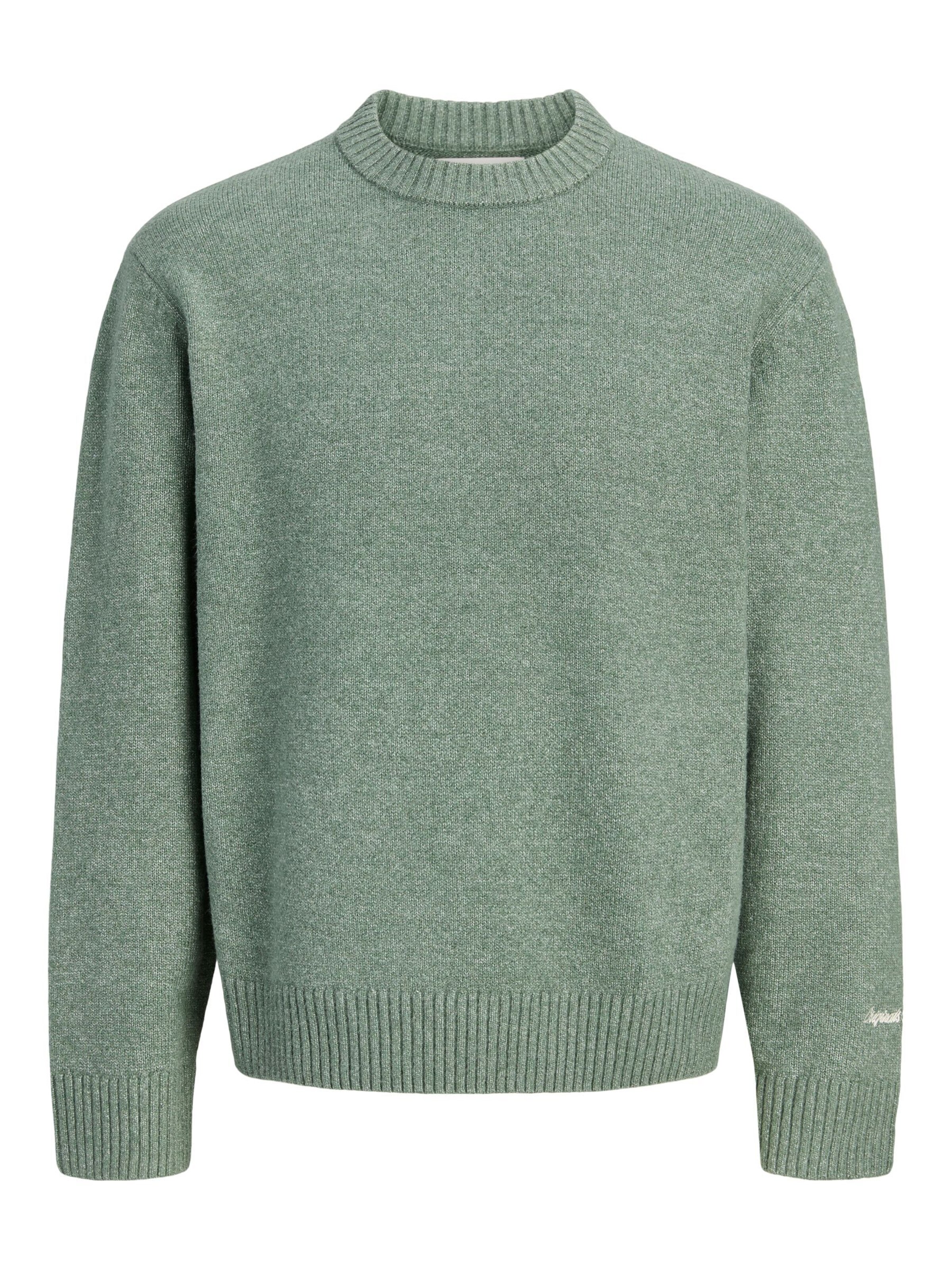 Jack & Jones Plus Trui in Groen: voorkant
