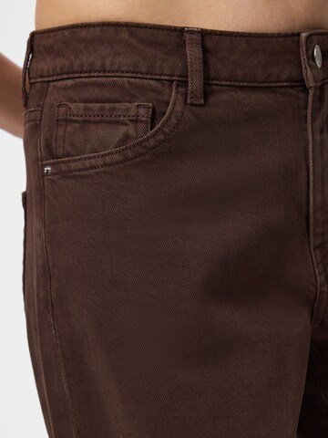 Barrel Jean 'PCGrace' PIECES en marron