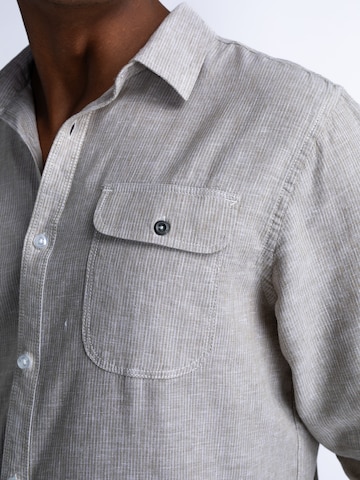 Petrol Industries Regular fit Button Up Shirt in Beige