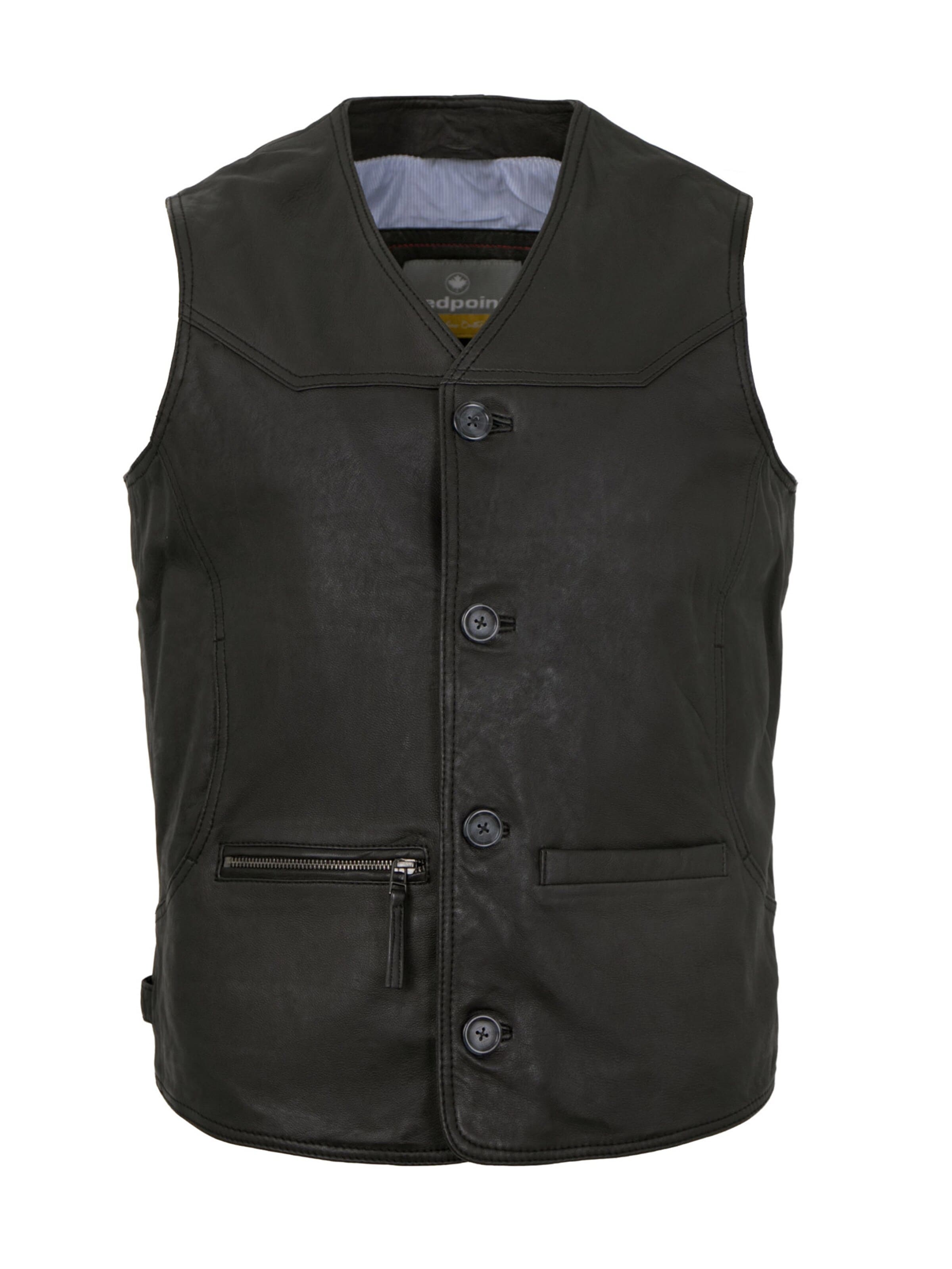 REDPOINT Bodywarmer 'Leo' in Zwart: voorkant