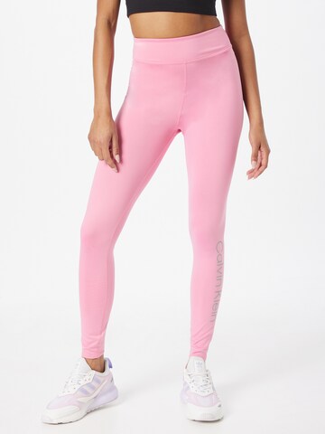 Calvin Klein Sport Slimfit Sporthose in Pink: predná strana