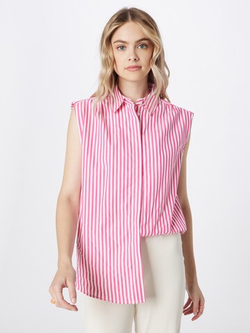 OVS Blouse 'RIGATA' in Roze: voorkant