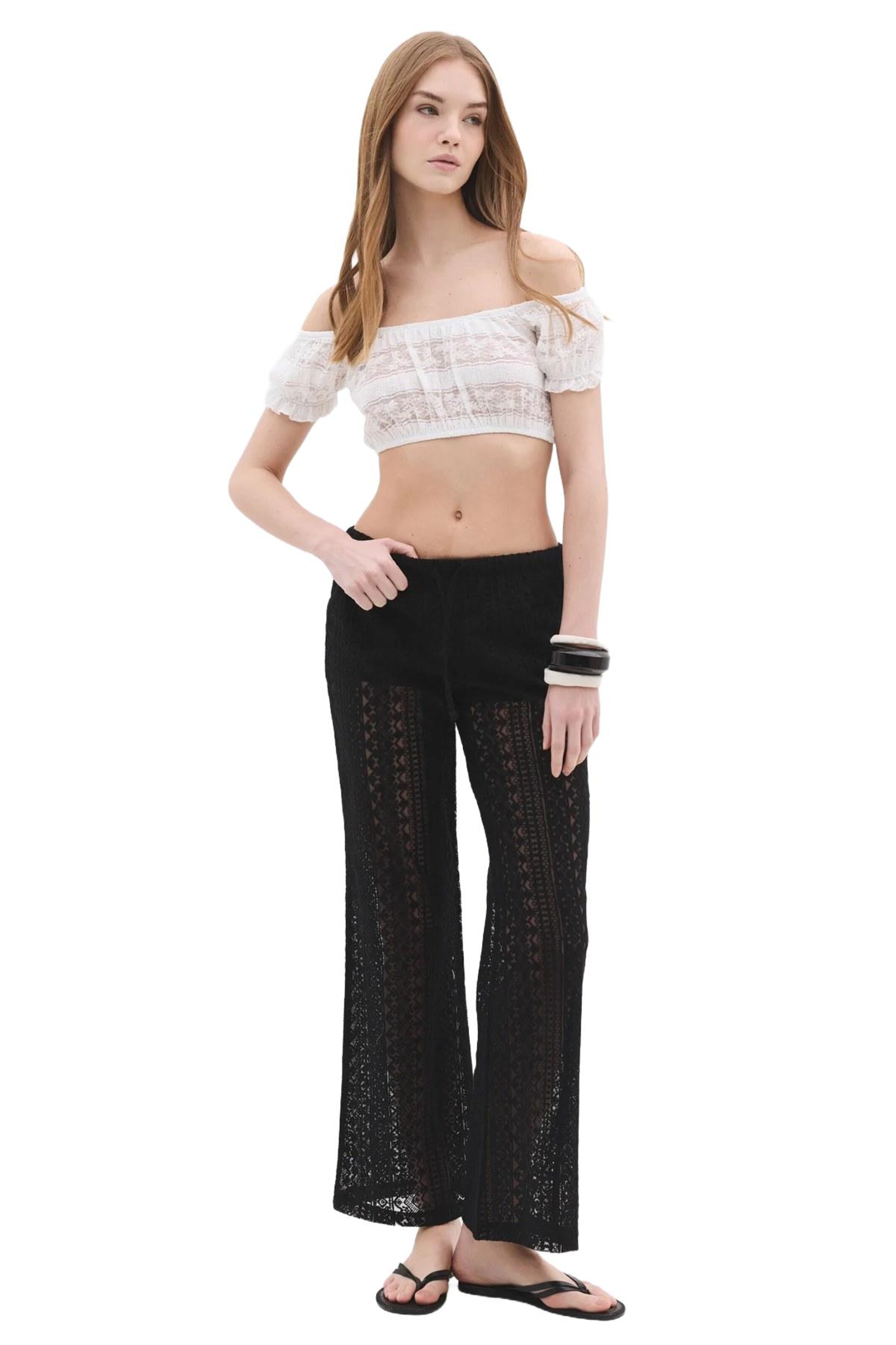 No Matter What Loosefit Hose in Schwarz: Vorderseite