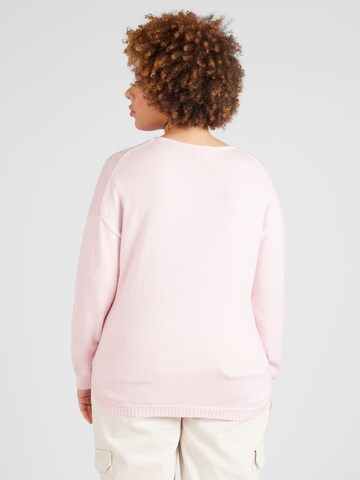 ONLY Carmakoma Pullover 'Margareta' i pink