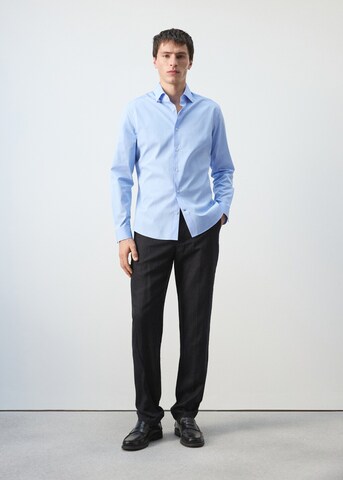 MANGO MAN Slim Fit Hemd 'Vecchia' in Blau