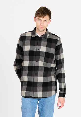 Whistler Regular Fit Hemd 'Riglet' in Schwarz: Vorderseite