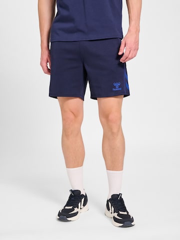 Hummel Regular Sportbroek 'Move 2.0' in Blauw: voorkant