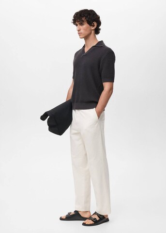 MANGO MAN Poloshirt 'Splash' in Grau