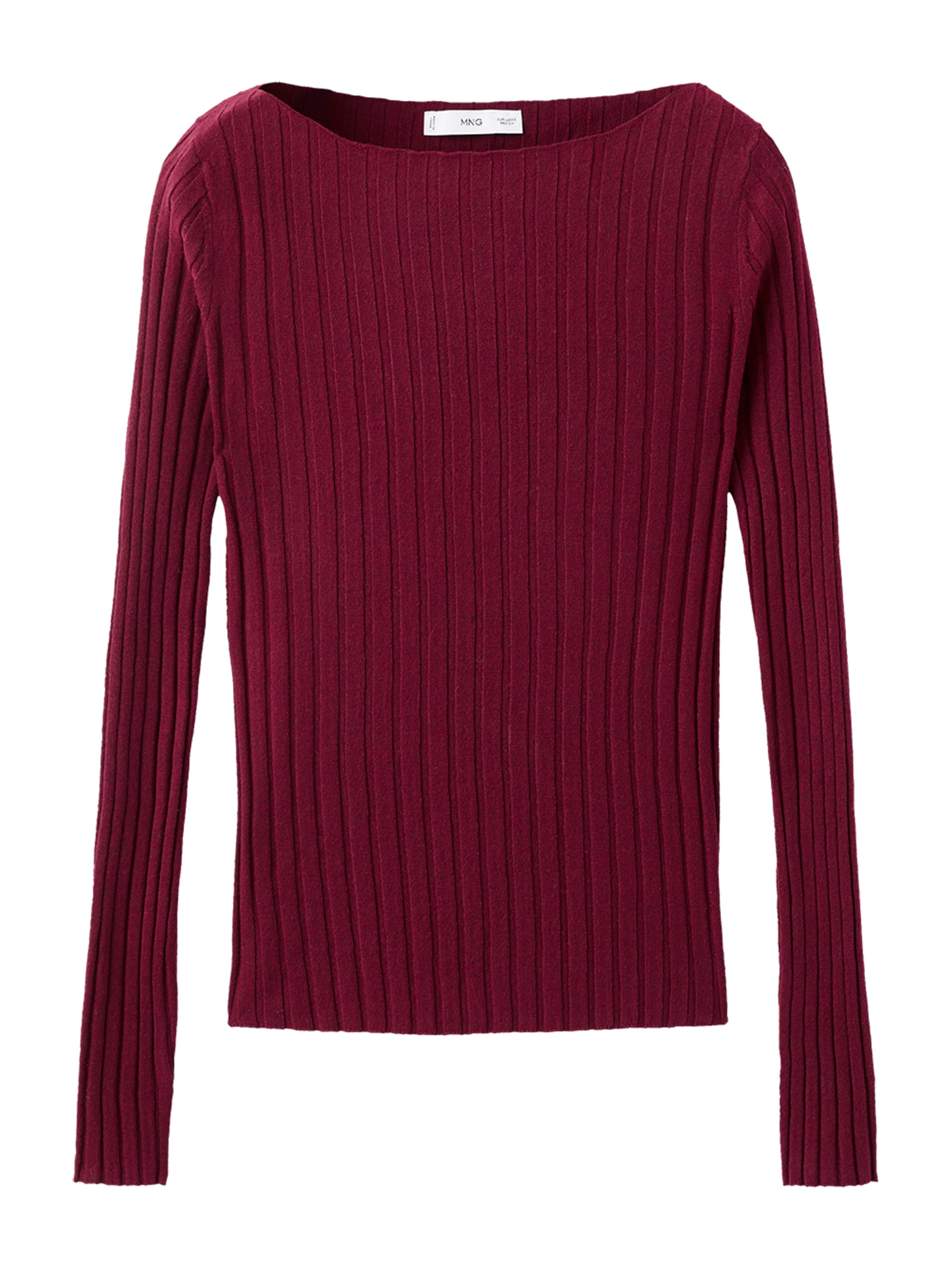 Pulover 'FLURRY' de la MANGO pe roșu: față