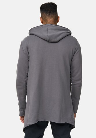 INDICODE JEANS Sweat jacket 'Brekstad' in Grey
