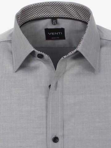 VENTI Slim fit Button Up Shirt in Grey