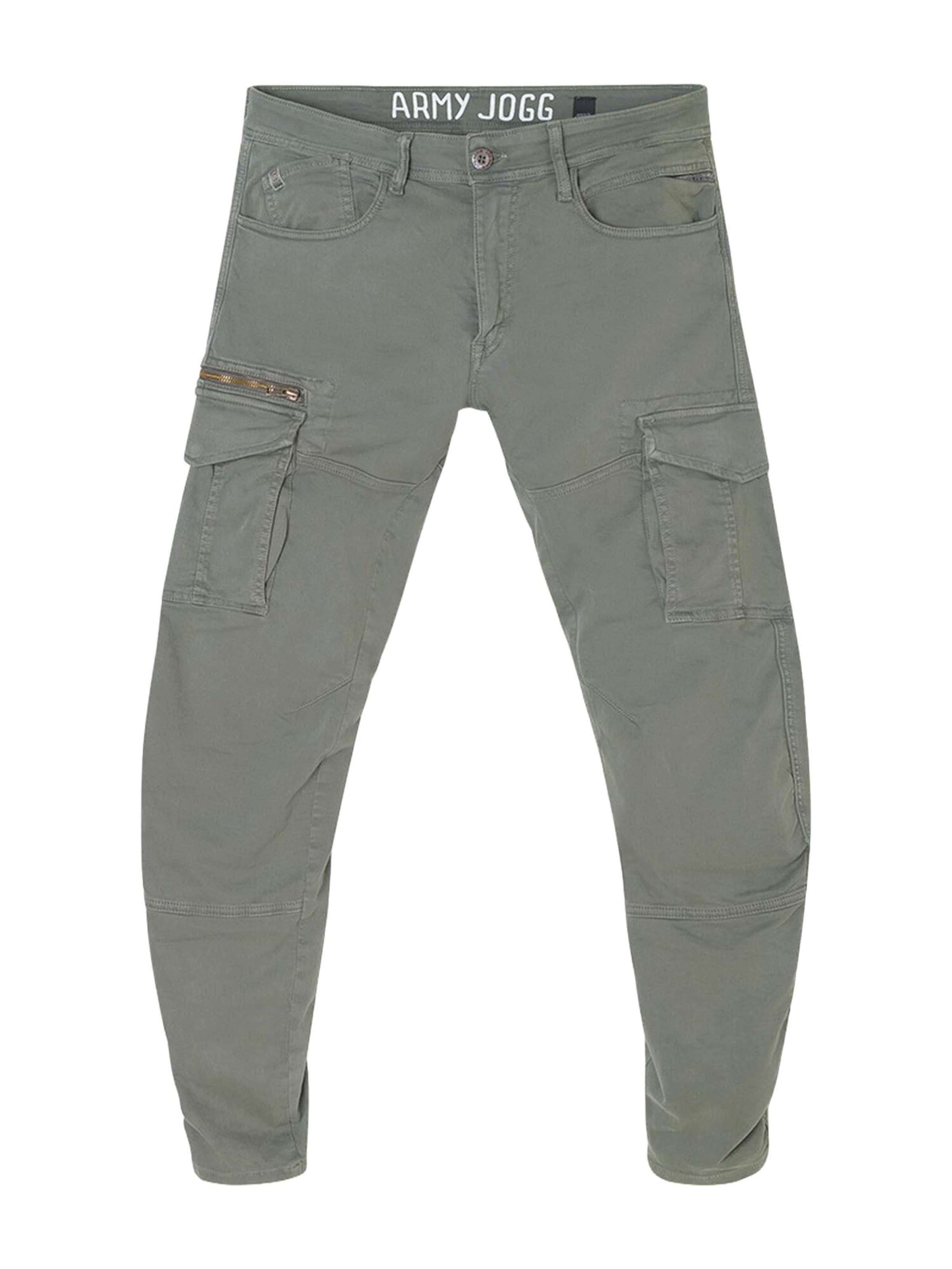 Regular Pantalon cargo 'Kuroo' Le Temps Des Cerises en gris : devant