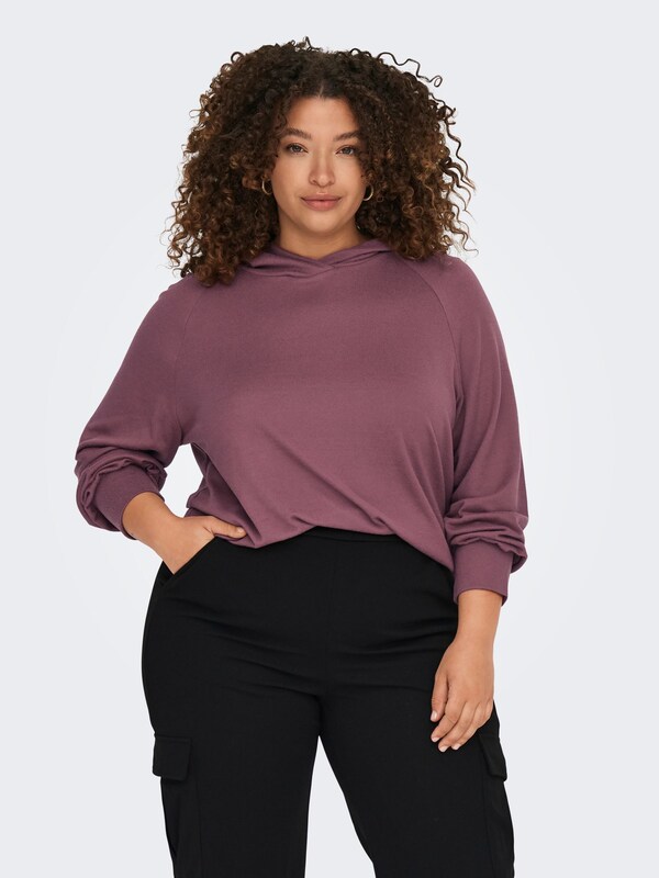 ONLY Carmakoma Sweatshirt in Dark Pink