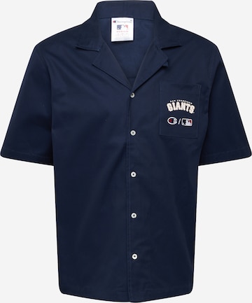 Coupe regular Chemise Champion Authentic Athletic Apparel en bleu : devant