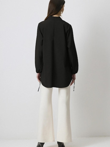 Tunique 'Tie Detailed Viscon Tunic' Touché Privé en noir
