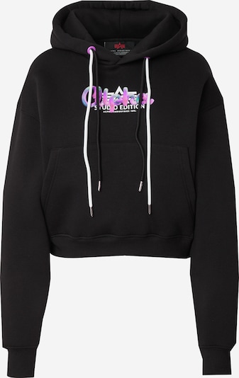 ALPHA INDUSTRIES Collegepaita 'Studio Rainbow' värissä minttu / orkkidea / musta / valkoinen, Tuotenäkymä