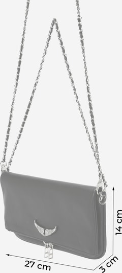 Zadig & Voltaire Pikkulaukku 'ROCK SWING YOUR WINGS' värissä musta / hopea, Tuotenäkymä