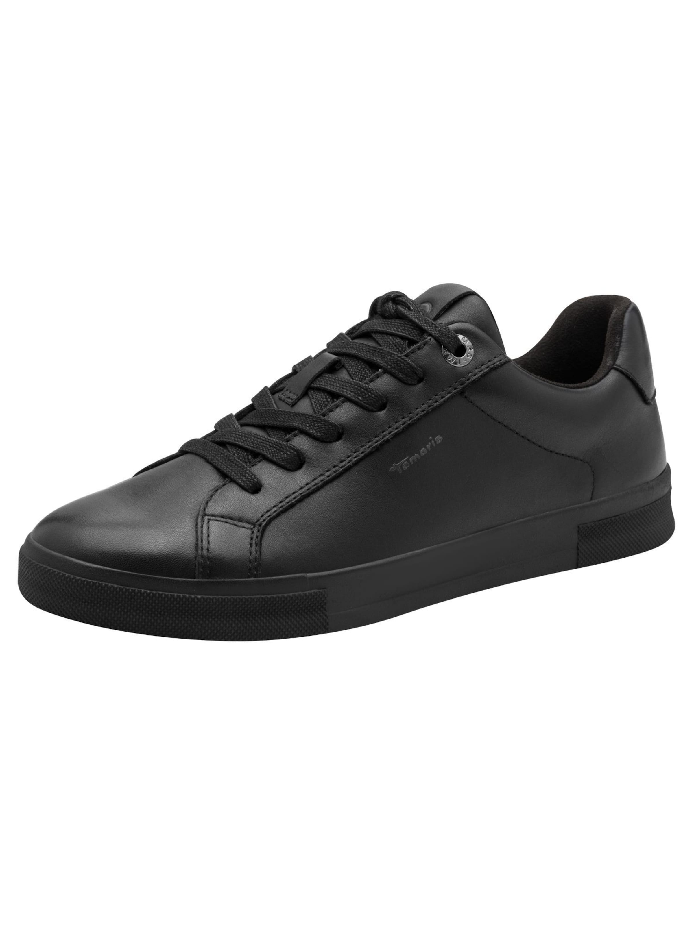 Tamaris Sneakers laag in Zwart: voorkant