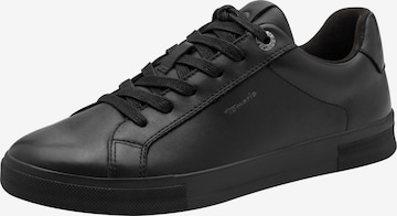 Baskets basses Tamaris en noir : devant