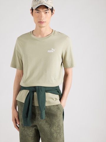 PUMA Funkcionalna majica 'Essentials No. 1' | zelena barva: sprednja stran
