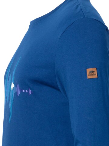 FORSBERG Sweatshirt 'Longsleeve mit Audiowelle' in Blue