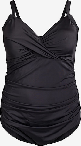 juoda Swim by Zizzi Marškinėliai Maudymosi kostiumėlis: priekis