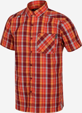 REGATTA Regular fit Athletic Button Up Shirt 'Kalambo V' in Red