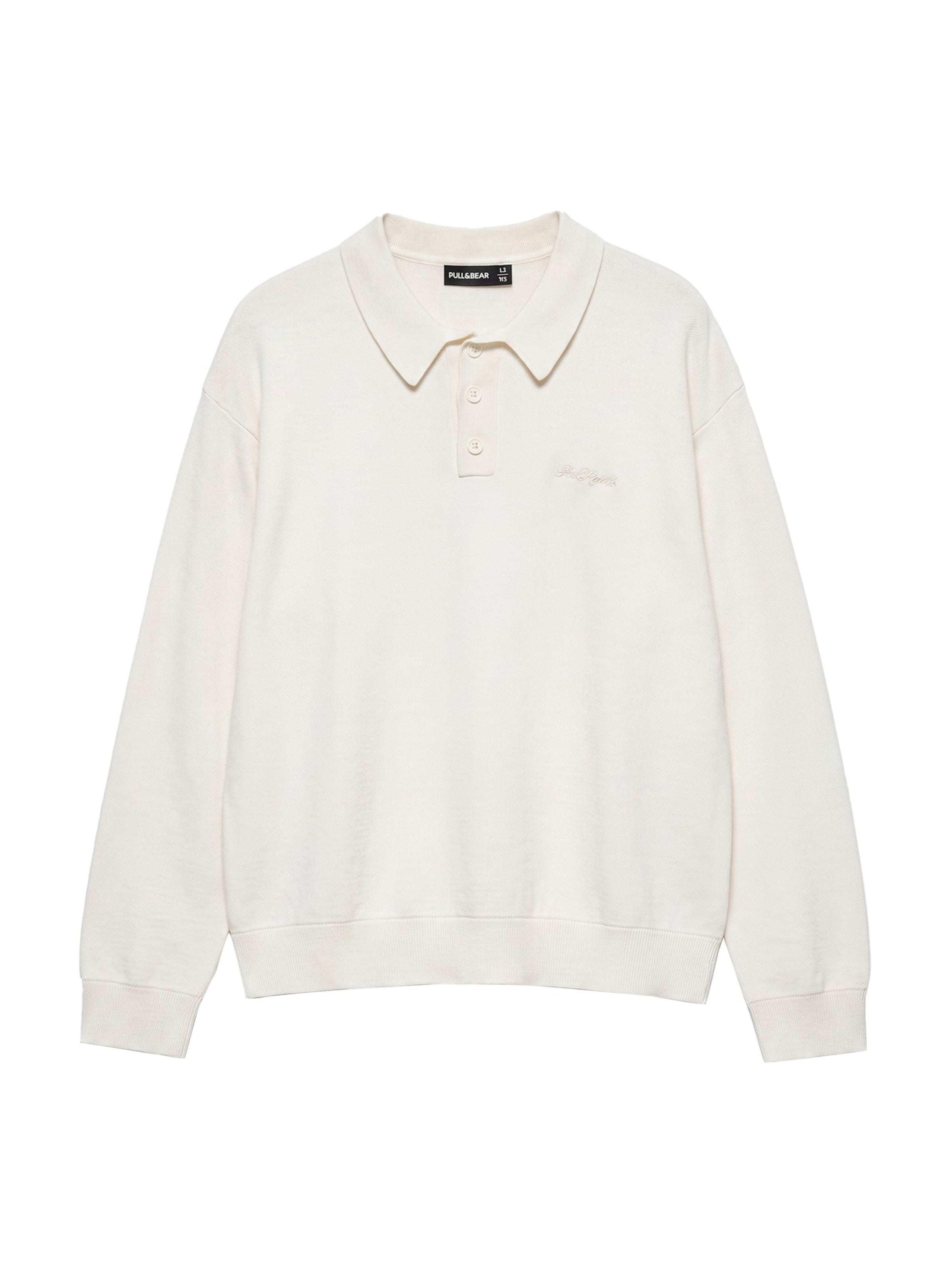Pull&Bear Sweater in White: front