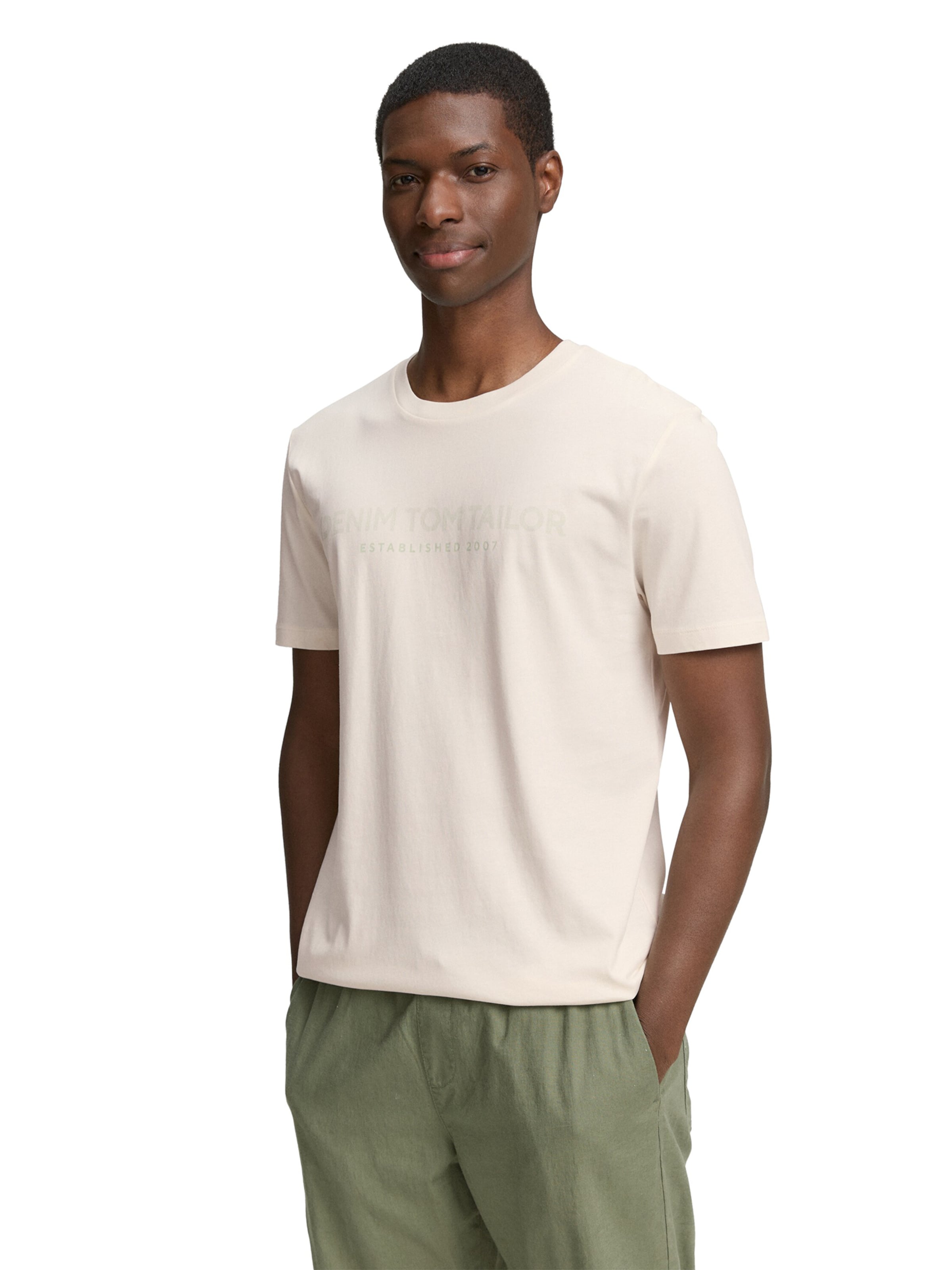 TOM TAILOR DENIM Shirt in White: front