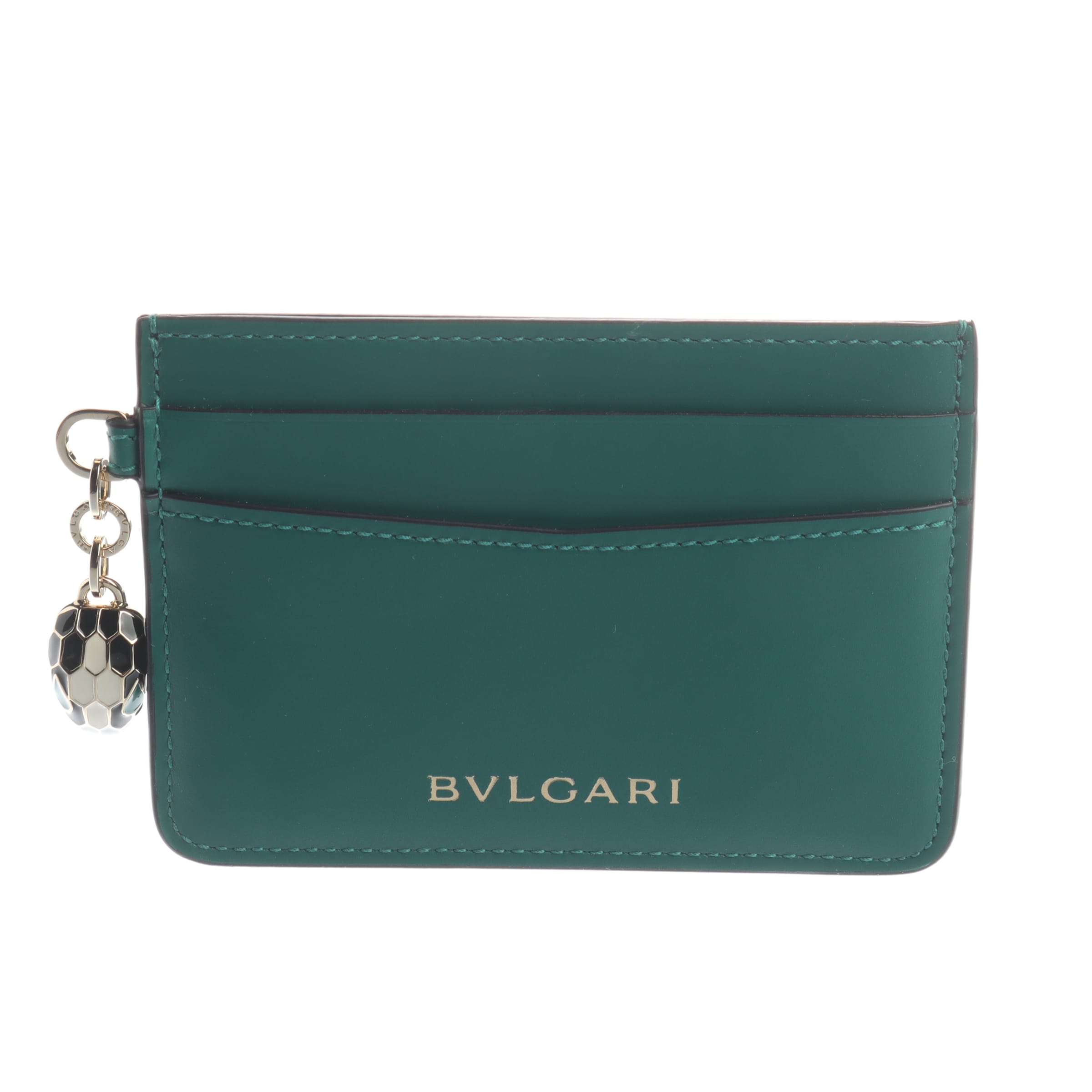 Bulgari Small Leather Goods in One size in Green: front