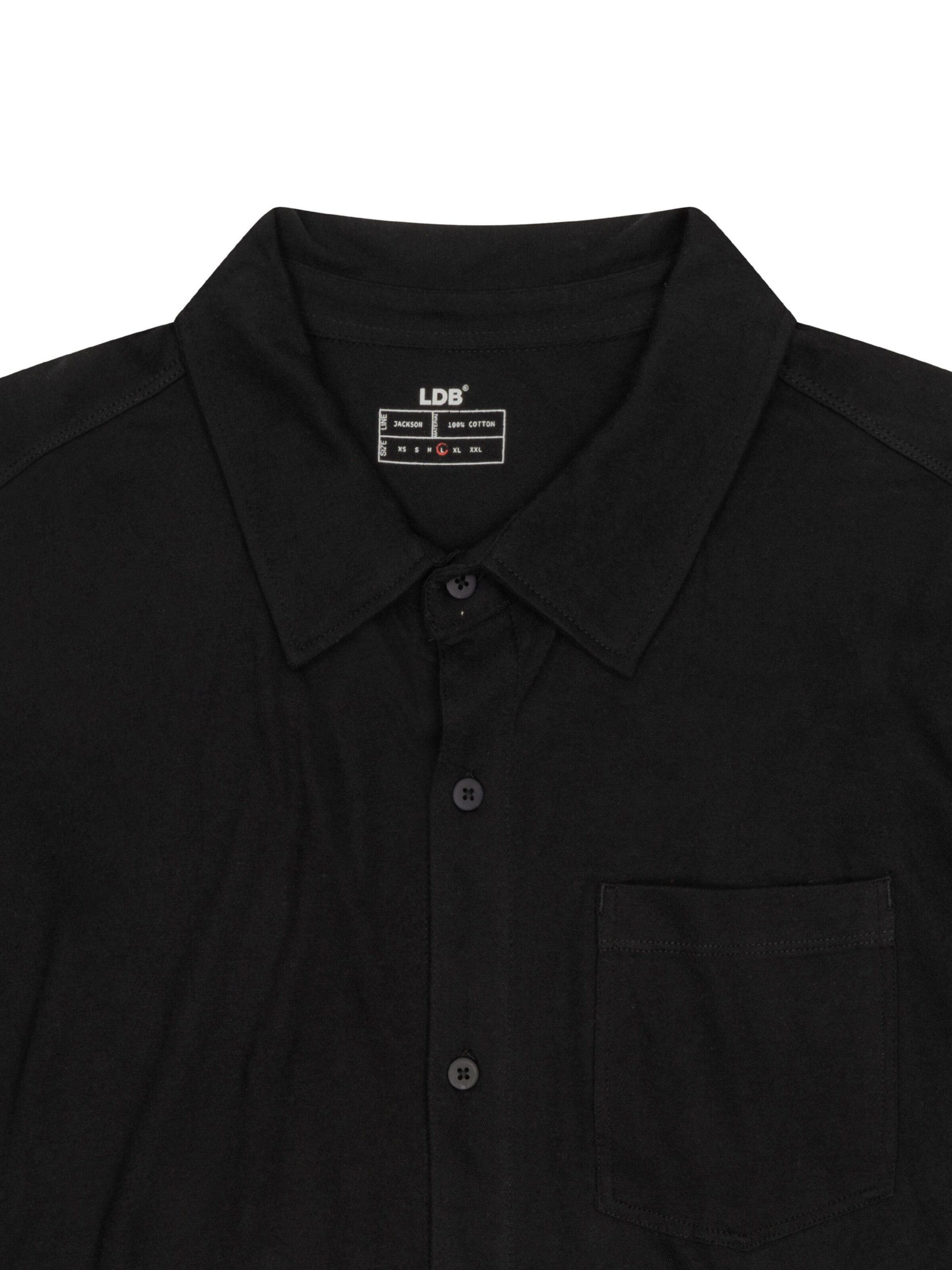 Coupe regular Chemise 'Jackson' LDB en noir