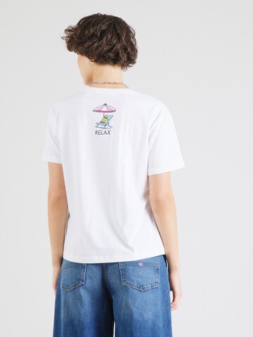 Frogbox Shirt 'Snoopy More Chill Out' in Wit