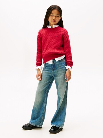 TOMMY HILFIGER Pullover in Rot
