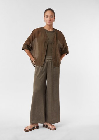 COMMA Blouse in Bruin: voorkant