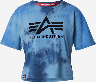 ALPHA INDUSTRIES Camiseta 'Big Batik' en azul / negro, Vista del producto