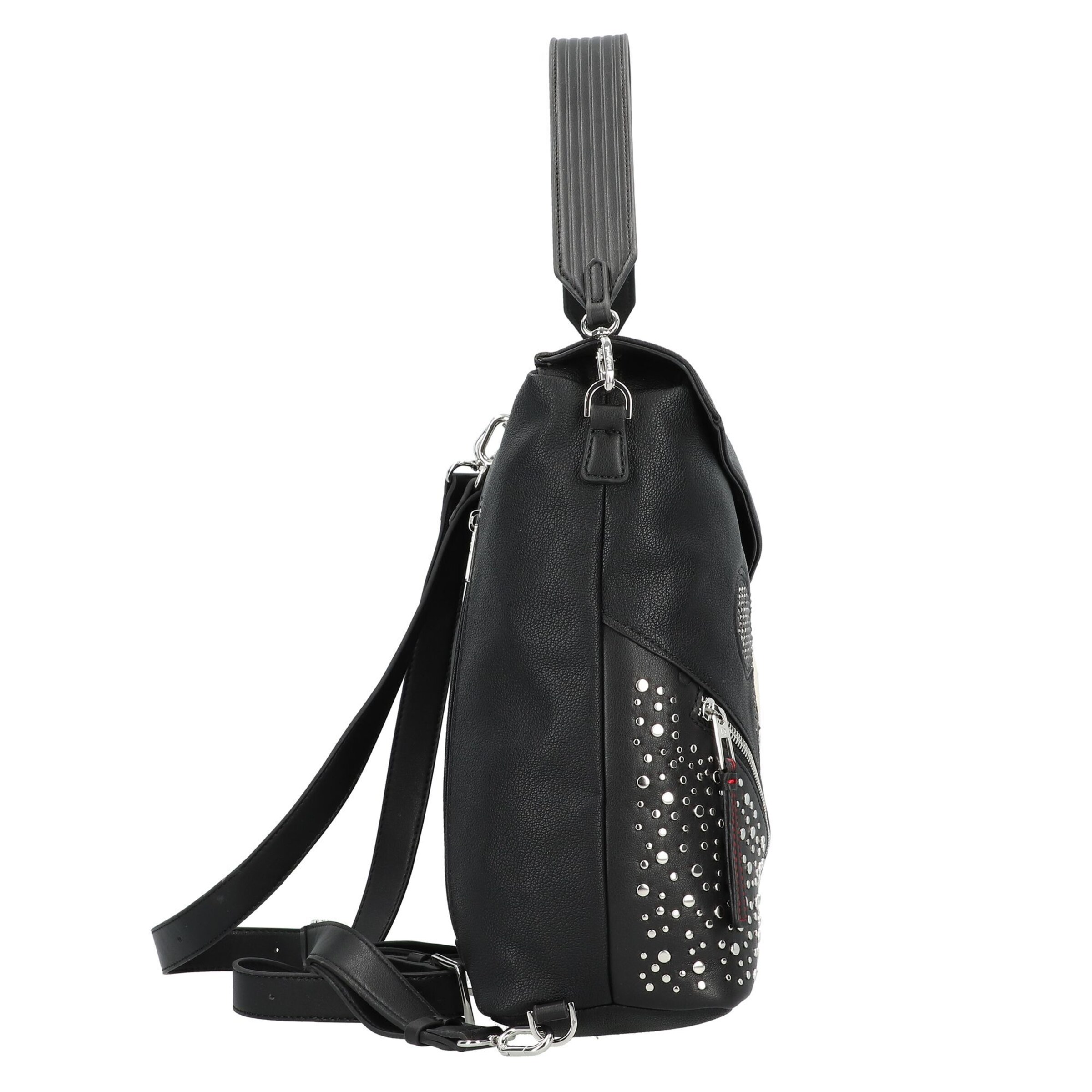 Desigual Skuldertaske 'Mickey Studstyle' i sort