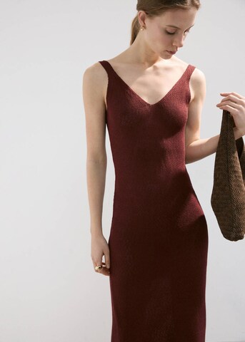 MANGO Knitted dress 'Siena' in Orange