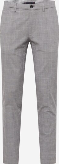 Tommy Hilfiger Tailored سروايل مثنية مرتبة 'DENTON' بـ رمادي / أسود / أبيض, عرض المنتج