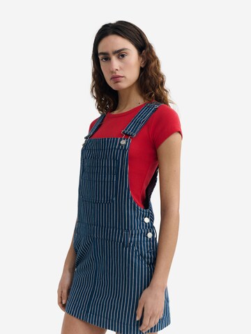 Thinking MU Regular Tuinbroek jeans 'Rafaela' in Blauw