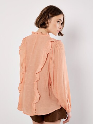 Chemisier Apricot en orange
