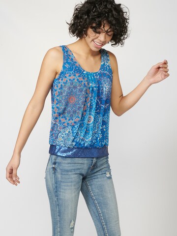 KOROSHI Top in Blau